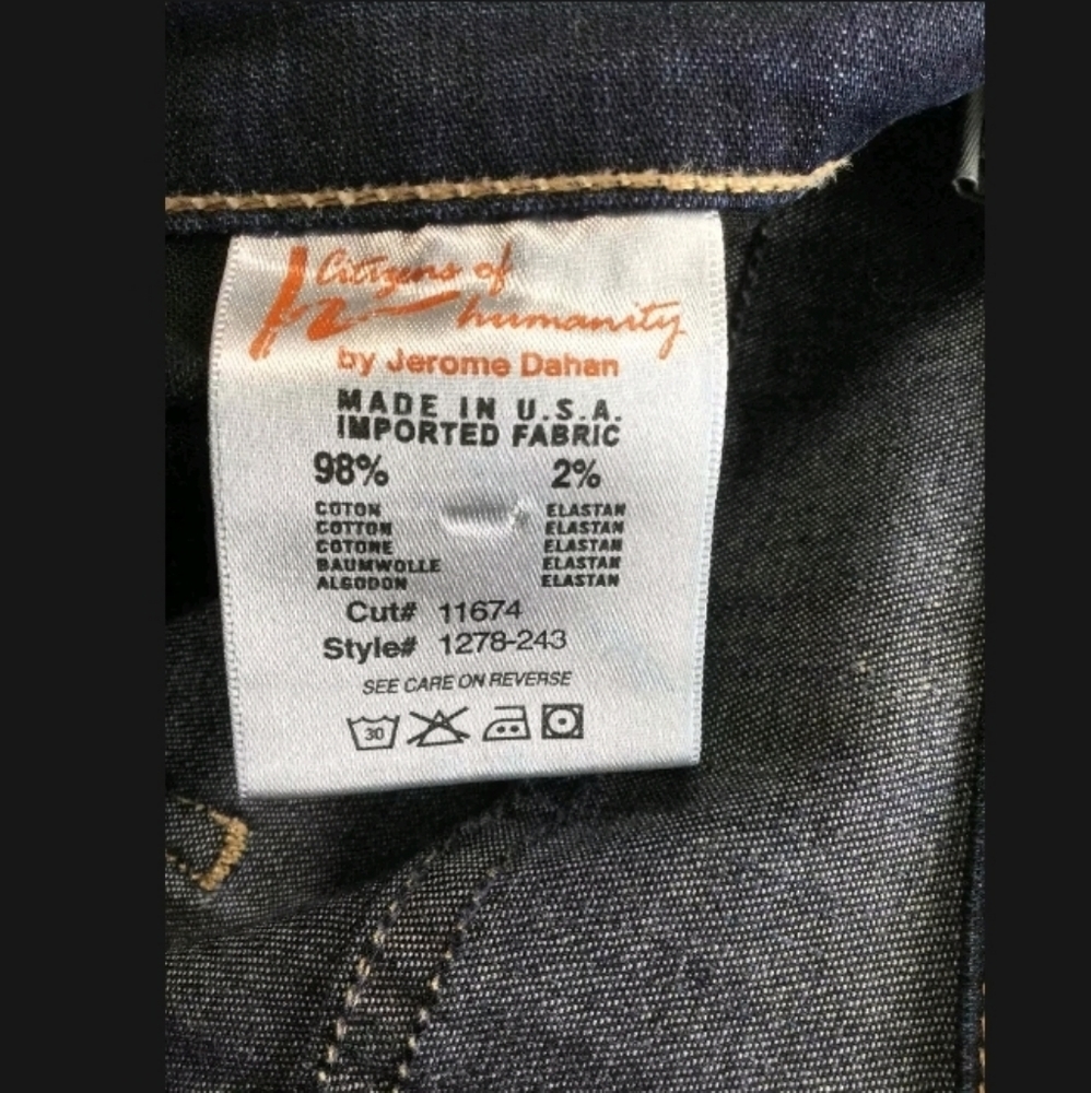 CITIZENS OF HUMANITY VINTAGE DISTRESSED JEANS - Picture 5 of 5